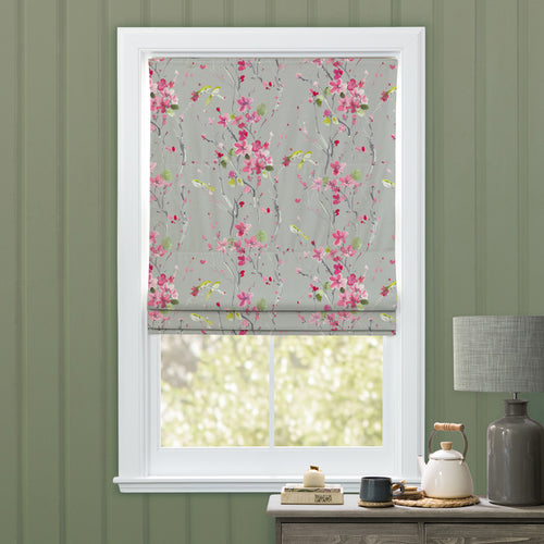 Floral Pink M2M - Armathwaite Printed Cotton Made to Measure Roman Blinds Blossom/Sand Voyage Maison