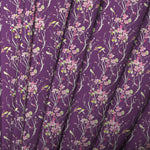 Armathwaite Printed Cotton Poplin Apparel Fabric (By The Metre) Blossom/Plum