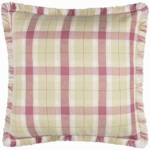Check Purple Cushions - Arrochar Outdoor Tartan Polyester Filled Cushion Elderberry Voyage Maison