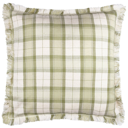 Check Green Cushions - Arrochar Outdoor Tartan Cushion Cover Moss Voyage Maison