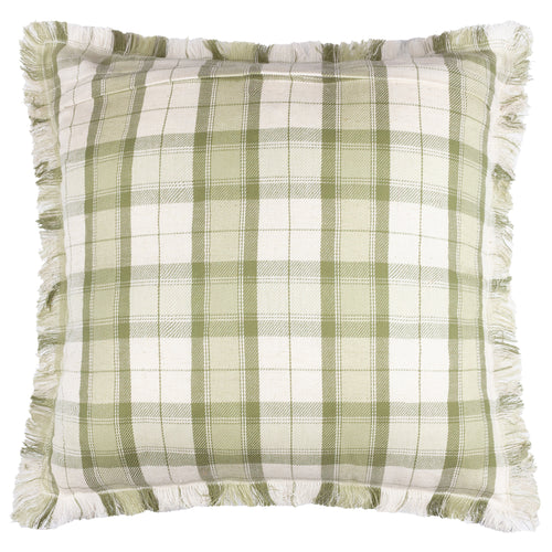 Check Green Cushions - Arrochar Outdoor Tartan Cushion Cover Moss Voyage Maison