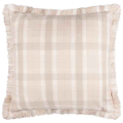 Check Brown Cushions - Arrochar Outdoor Tartan Polyester Filled Cushion Nut Voyage Maison