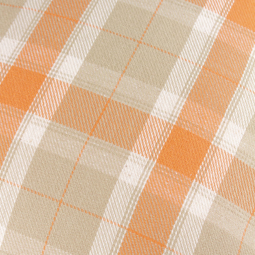 Check Orange Cushions - Arrochar Outdoor Tartan Cushion Cover Russet Voyage Maison