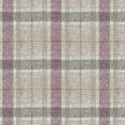 Check Purple Wallpaper - Arrochar  1.4m Wide Width Wallpaper (By The Metre) Heather Voyage Maison