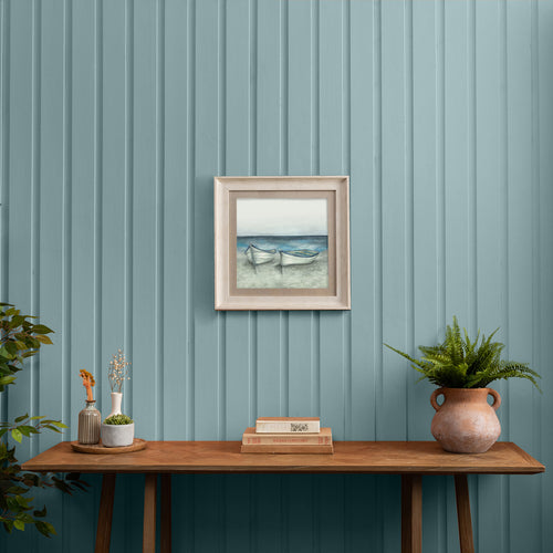 Abstract Blue Wall Art - Ashore  Framed Print Birch Voyage Maison