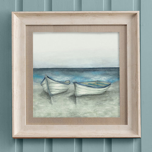 Abstract Blue Wall Art - Ashore  Framed Print Birch Voyage Maison