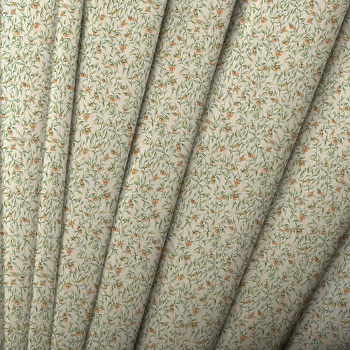 Floral Green M2M - Aura Printed Cotton Made to Measure Roman Blinds Moss Voyage Maison