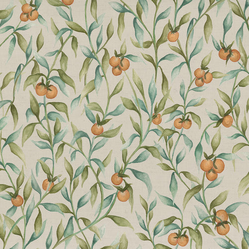 Floral Green M2M - Aura Printed Cotton Made to Measure Roman Blinds Moss Voyage Maison
