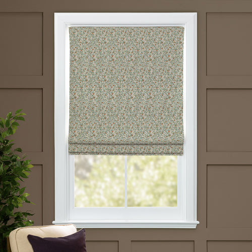 Floral Green M2M - Aura Printed Cotton Made to Measure Roman Blinds Moss Voyage Maison