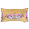 Voyage Maison Aurora Printed Feather Cushion in Gold