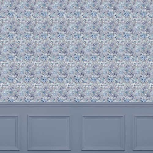 Blue Wallpaper - Avalerion  1.4m Wide Width Wallpaper (By The Metre) Sapphire Voyage Maison