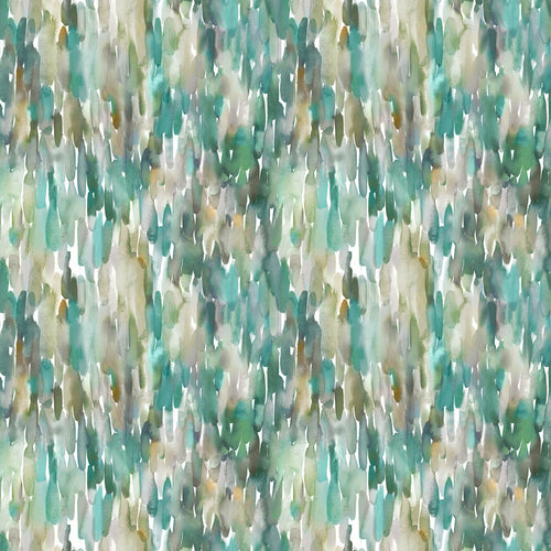 Abstract Green Fabric - Azima Printed Velvet Fabric (By The Metre) Emerald Voyage Maison