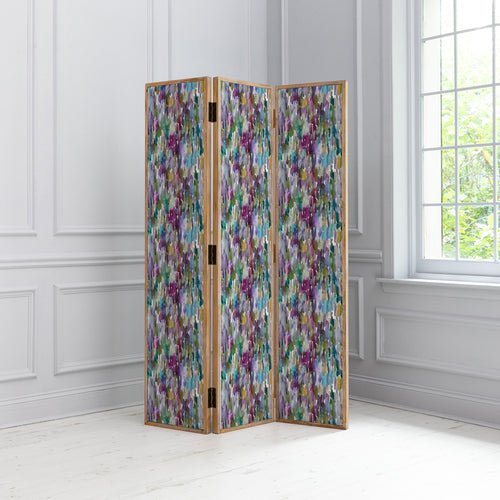 Abstract Purple Furniture - Azima Solid Wood Room Divider Indigo Voyage Maison