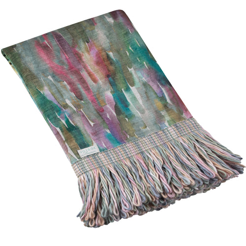 Abstract Pink Throws - Azima Abstract Printed Throw Lotus Voyage Maison