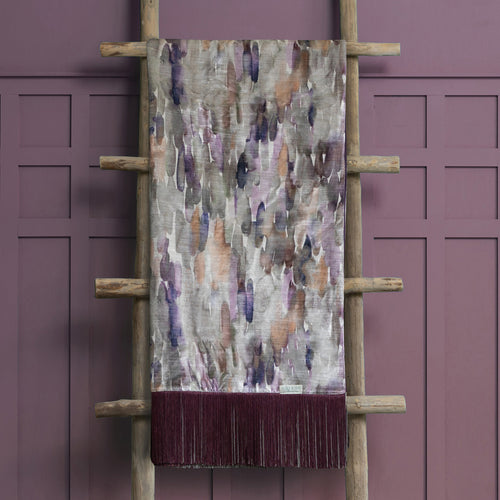 Abstract Purple Throws - Azima Abstract Printed Throw Morganite Voyage Maison
