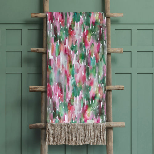 Abstract Pink Throws - Azima Abstract Printed Throw Quartz Voyage Maison