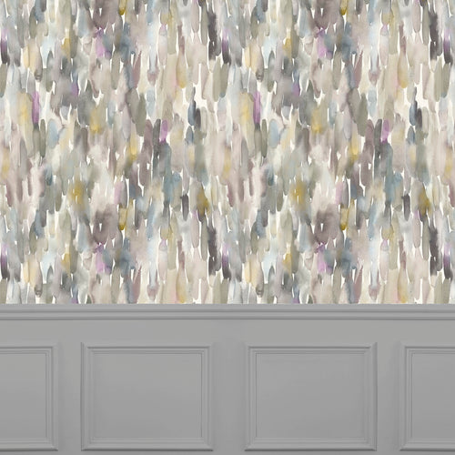Abstract Beige Wallpaper - Azima  1.4m Wide Width Wallpaper (By The Metre) Ironstone Voyage Maison