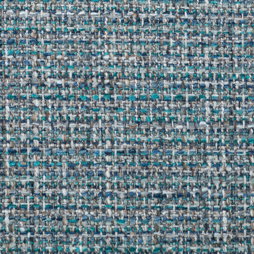 Plain Blue Fabric - Azora Textured Woven Fabric (By The Metre) Sapphire Voyage Maison