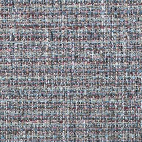 Plain Blue Fabric - Azora Textured Woven Fabric (By The Metre) Storm Voyage Maison
