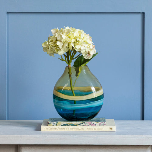 Blue Glassware - Balin Hand-Blown Vase Aqua Voyage Maison