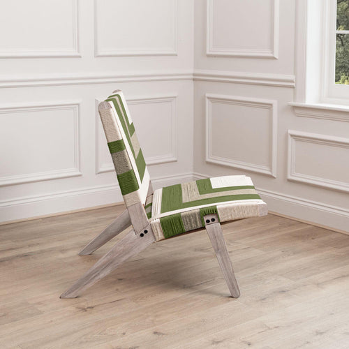 Geometric Green Furniture - Ballari Woven Chair Olive Voyage Maison