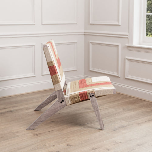 Geometric Red Furniture - Ballari Woven Chair Rose Voyage Maison
