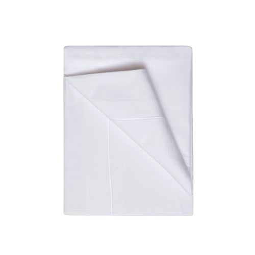 White Bedding - 400 Thread Count Egyptian 100% Cotton Flat Bed Sheet White miah.