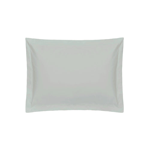 Plain Grey Bedding - 400TC Egyptian Cotton Oxford Pillowcase Platinum Belledorm