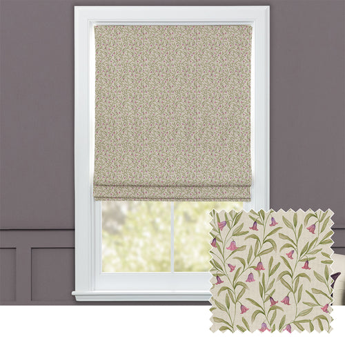 Floral Pink M2M - Bell Meadow Printed Cotton Made to Measure Roman Blinds Rosewood Voyage Maison