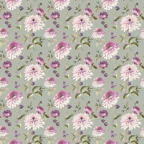 Floral Green Fabric - Belton Printed Cotton Fabric (By The Metre) Fig Voyage Maison