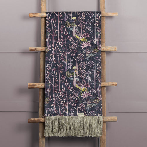 Floral Purple Throws - Bennu Printed Throw Amethyst Voyage Maison