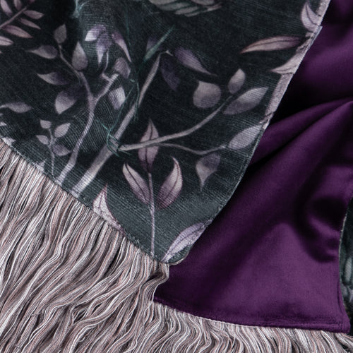 Floral Purple Throws - Bennu Printed Throw Amethyst Voyage Maison