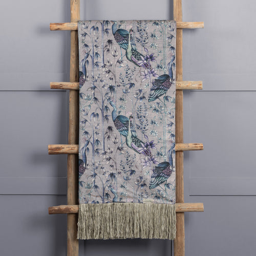Floral Blue Throws - Bennu Printed Throw Willow Voyage Maison