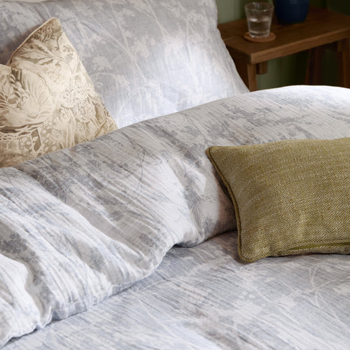  Blue Bedding - Braeflower Reversible 100% Cotton Muslin Duvet Cover Set Chambray Voyage Maison