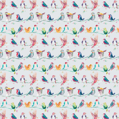Animal Multi Fabric - Birdy Branch Printed Cotton Fabric (By The Metre) Blossom Voyage Maison
