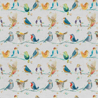  Samples - Birdy Branch Printed Fabric Sample Swatch Sunshine Voyage Maison