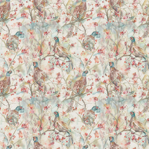 Animal Cream Fabric - Blackberry Printed Cotton Fabric (By The Metre) Natural Voyage Maison