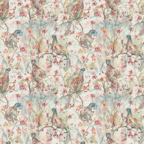 Animal Cream Fabric - Blackberry Printed Cotton Fabric (By The Metre) Natural Voyage Maison