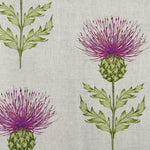 Blair Printed Linen Fabric (By The Metre) Berry