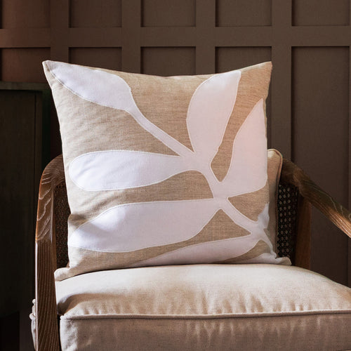 Voyage Maison Bodhi Embroidered Feather Cushion in Quartz