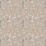 Boronia Printed Cotton Fabric (By The Metre) Coral/Cloud/Apricot