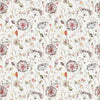 Boronia Printed Cotton Fabric (By The Metre) Boysenberry/Cream