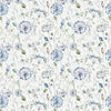 Boronia Printed Cotton Fabric (By The Metre) Crocus/Cream