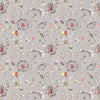 Boronia Printed Cotton Fabric (By The Metre) Boysenberry/Heather