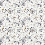 Boronia Printed Cotton Fabric (By The Metre) Ironstone/Cream