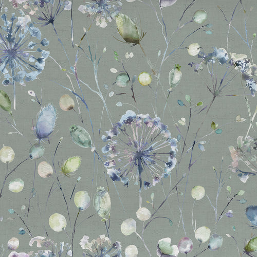 Floral Blue Fabric - Boronia Printed Cotton Fabric (By The Metre) Crocus/Willow Voyage Maison