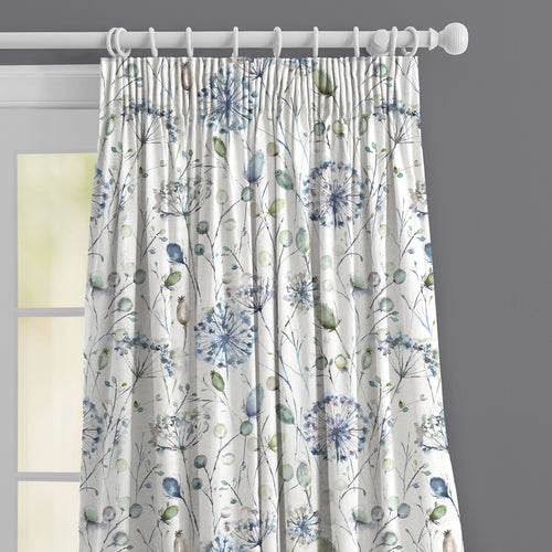 Floral Blue M2M - Boronia Ann Printed Made to Measure Curtains Crocus Voyage Maison