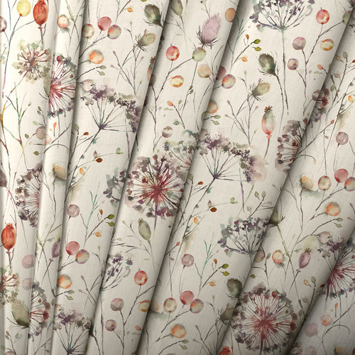 Floral Cream M2M - Boronia Printed Cotton Made to Measure Roman Blinds Boysenberry Voyage Maison