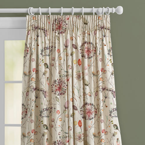 Floral Cream M2M - Boronia Fiona Printed Made to Measure Curtains Boysenberry Voyage Maison