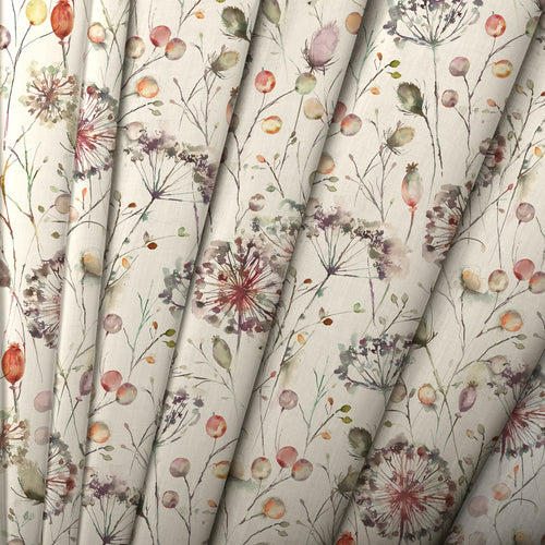 Floral Cream M2M - Boronia Fiona Printed Made to Measure Curtains Boysenberry Voyage Maison